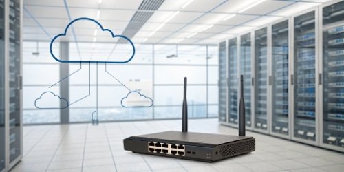 A diagram showing a scale connecting via Wi-Fi, Ethernet, and 4G to the cloud