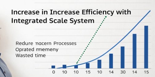 Efficiency Gains with Integrated Scale Systems A graph showing efficiency increase with an integrated scale system