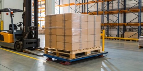 Financial Losses from Labeling Errors A shipping pallet being returned to a warehouse due to incorrect labeling