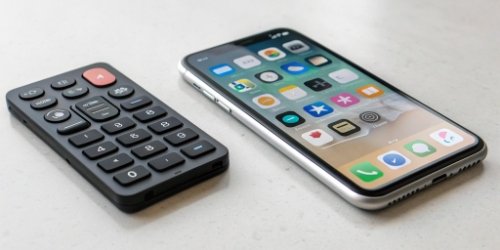 an image comparing a simple calculator (fixed function) to a smartphone (programmable)