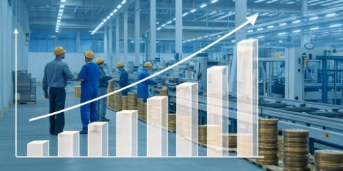 An illustration showing compounding savings over time from small daily improvements