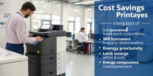 Cost Reduction with Integrated Printing and Labeling Illustration of cost savings with an integrated printer setup
