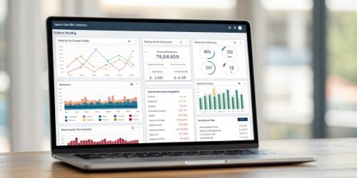 Integrated Software Enhancing Data Management A dashboard showing data analysis from multiple integrated scales