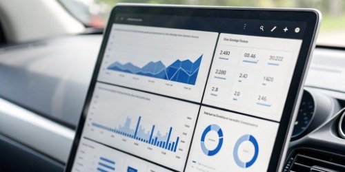 Dashboard of Efficiency Metrics A dashboard showing increased efficiency metrics like throughput and accuracy.