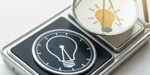Innovating with Programmable Scales A lightbulb icon overlaid on a programmable scale, symbolizing innovation.