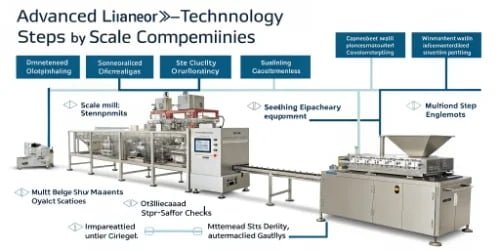 Streamlining Complex Formulation with Scale Technology A diagram showing a complex workflow being simplified into linear steps by scale technology.