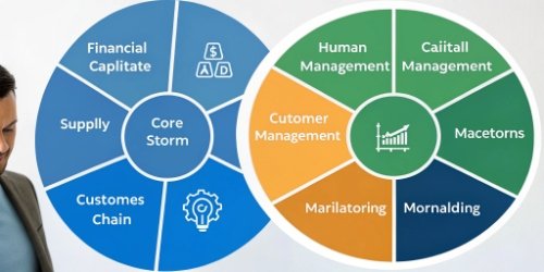 5 ERP Components A chart showing the 5 core components of an ERP system