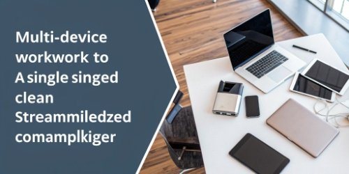 A comparison of a cluttered, multi-device workflow vs. a clean, single-device workflow