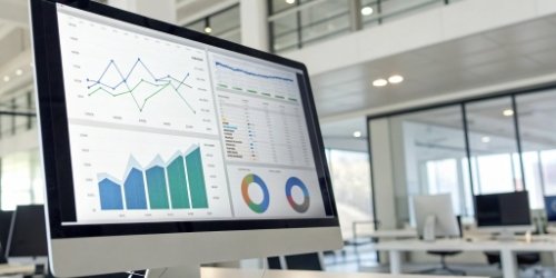 dashboard showing KPIs like increased accuracy, efficiency, and real-time inventory levels