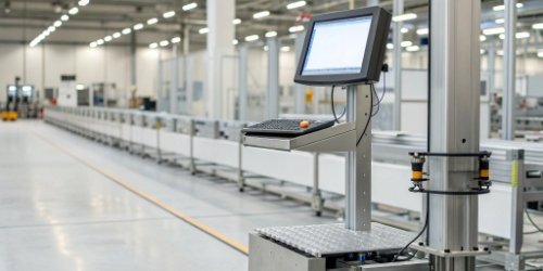 How does a programmable scale simplify integration with MES, WMS, and ERP systems?