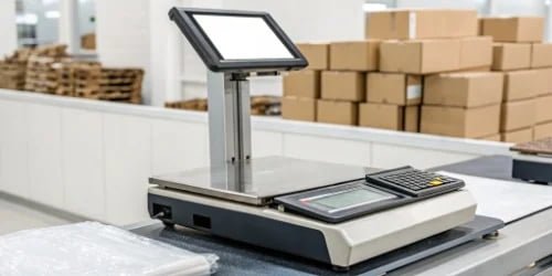 What are the benefits of a scale that can print barcodes and QR codes directly?