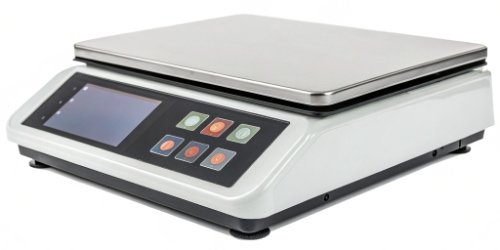 Touch Screen Label Printing Scale Simplicity A modern label printing scale with a touch screen interface
