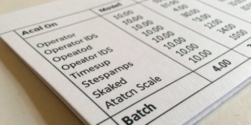 Custom data printed on a label from a smart scale