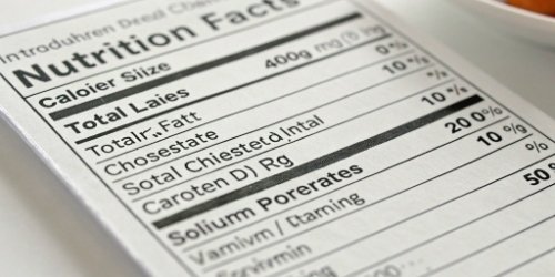 FDA Nutrition Facts Label Example A close-up view of a perfectly formatted, up-to-date FDA Nutrition Facts label.