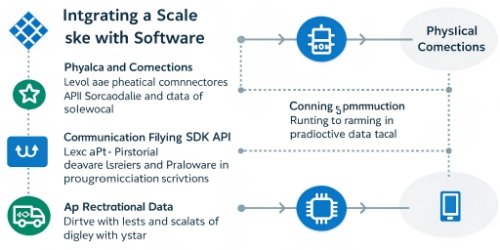 Steps for Integrating a Scale with Software A flowchart showing the steps of scale and software integration