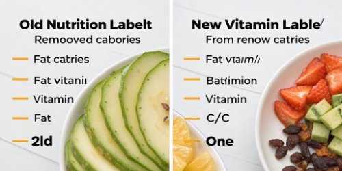 Changes to Nutrition Facts Label An infographic comparing an old nutrition label with a new one, highlighting the removed items.