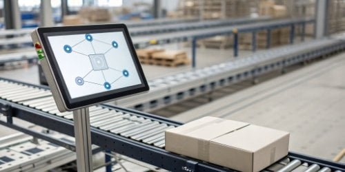 A flowchart showing how a smart PC scale processes data and sends it to other systems