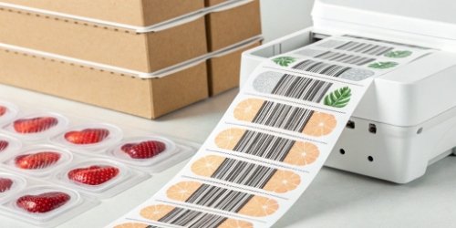 Customized Customer Labels Labels for two different customers printed from the same scale