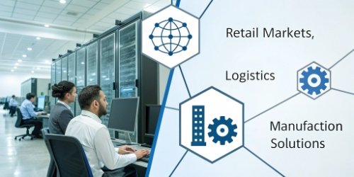 Diagram showing software expanding into new markets like retail, logistics, and manufacturing