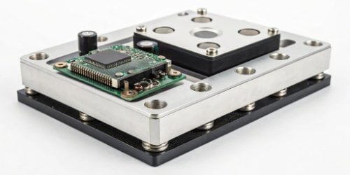 Optimized Performance An image showing a high-performance component of a scale, such as a precision load cell or a fast processor board