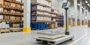 Can a label printing scale help with managing raw material intake and labeling?