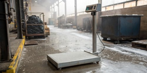 Can a label printing scale operate in harsh industrial environments (wet, dusty, cold)?