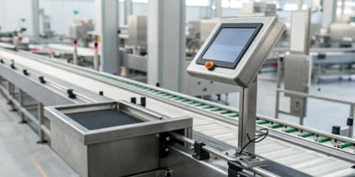 A smart PC scale on a production line eliminating bottlenecks