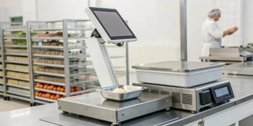 Diagram showing a streamlined workflow with a smart PC scale