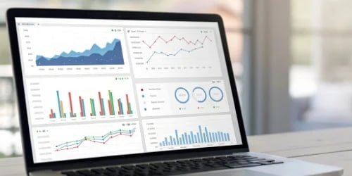Data-driven Optimization A dashboard showing analytics and charts derived from sorting data