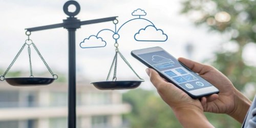 A diagram showing an Android scale connecting to the cloud, ERP systems, and other IoT devices.