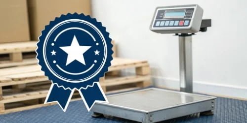 IP6X Rating Certification A certificate or badge for IP6X rating next to the Weigherps PC scale