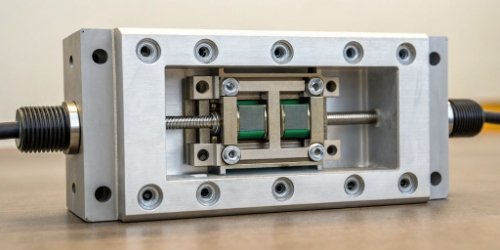 A cutaway view of a hermetically sealed load cell, showing the protected internal components.