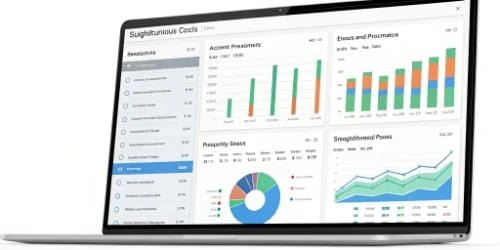 Slaughterhouse Cost Accounting Dashboard A clear dashboard showing slaughterhouse costs and profits