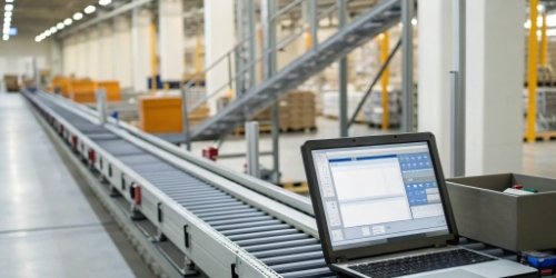Data flowing from an industrial scale to an ERP software dashboard