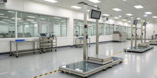 Best practices for accurate weighing A well-lit, clean weighing station with clear markings and modern equipment
