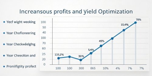 Yield and Profitability Increase A graph showing increasing profits and yield optimization over time after implementing a checkweigher
