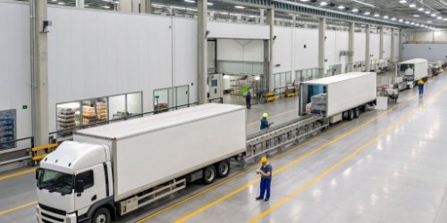 A seamless workflow from a delivery truck to a processing line
