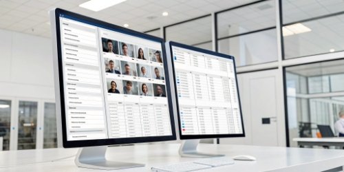 Accurate Slaughterhouse Record Management A database view showing accurate, time-stamped entry records with photos