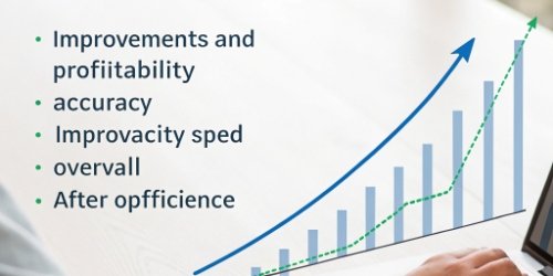 A graph showing an upward trend in efficiency and profitability after implementing new software.