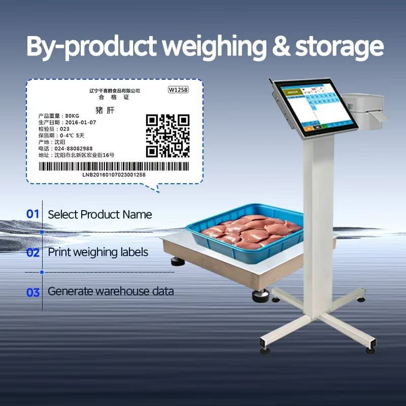 IP68 waterproof bench scale for boning room