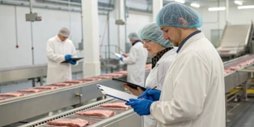 How is meat traceability implemented in slaughterhouses?