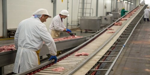 What to do if the dynamic track scale in the slaughterhouse is unstable?