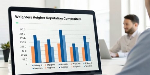Comparing Slaughterhouse Software Stability A comparison chart showing WeigherPS having higher stability and reputation scores than competitors
