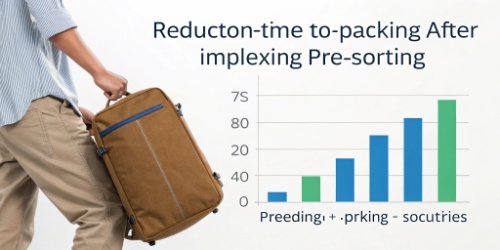 Improved Packing Efficiency A graph showing a sharp decrease in packing time after implementing pre-sorting