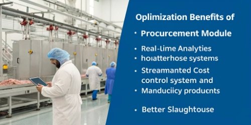 An infographic showing optimization benefits: reduced errors, real-time analytics, and better cost control.