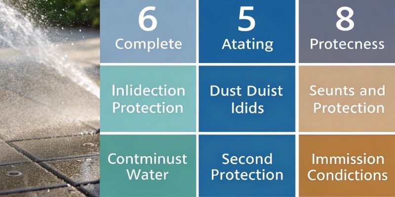 IP Rating Chart Explained An infographic showing the IP rating chart with solids and liquids protection levels.