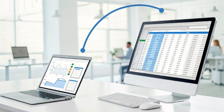 Automated Wage Calculation Process An animated graphic showing data flowing from a scale to a computer to a payroll report