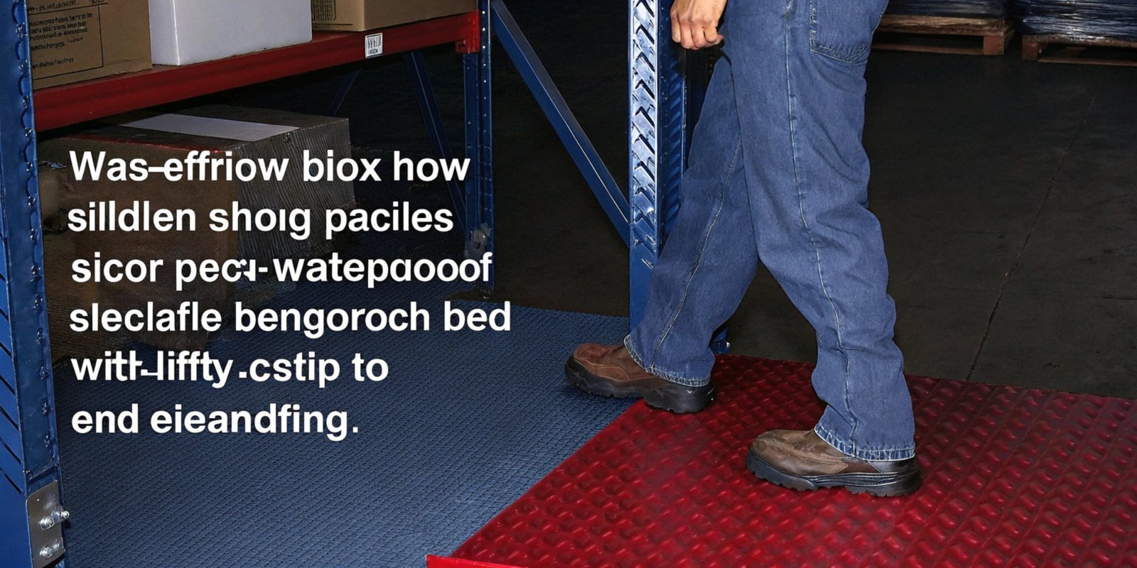 A worker easily sliding a box onto a low-profile waterproof bench scale.