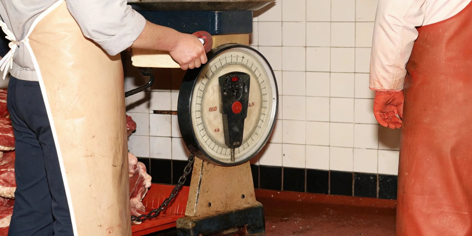 CE and ATEX Certifications for Weighing Devices A rugged industrial scale in a food processing area with visible CE and ATEX certification marks on its casing.